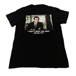 The Office" Michael Scott "That's What She Said" T-Shirt, Black, Small